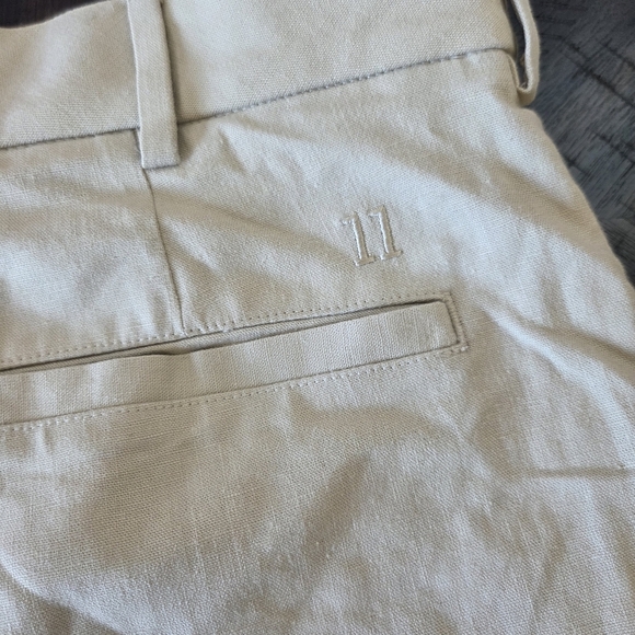 Men's Walter Hagen Clubhouse Khaki Linen Shorts Size 36 Golf Outdoor Active - Picture 7 of 9